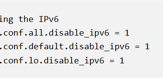 now disable ipv6 on linux server