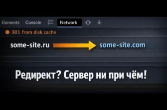 кеш 301 редиректа в браузере